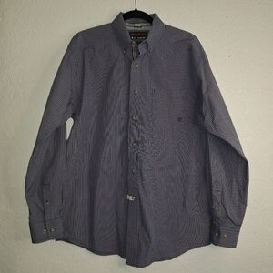 Ariat Pro Series Shirt Mens L Plaid Button Down Western Long Sleeve